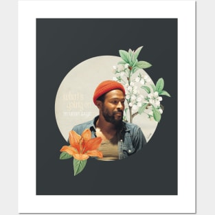 Floral Marvin Gaye Posters and Art